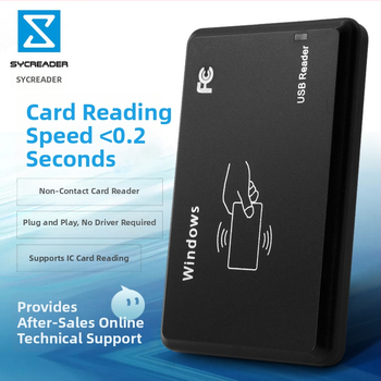 Bekontaktis RFID kortelių skaitytuvas R20C — 13,56 MHz, MF S50/S70, 14443A, nuskaitymo atstumas 0–80 mm, 4K atmintis, prieigos kontrolė