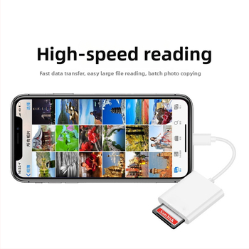 Lanier A Type-C OTG kortelių skaitytuvas SD/TF atminties kortelėms