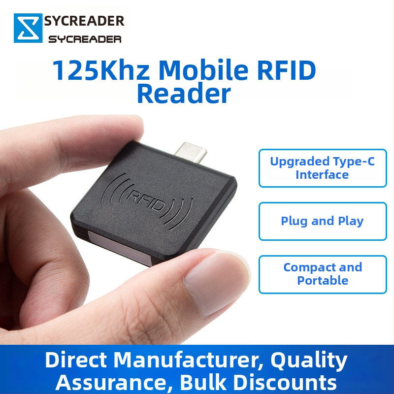 Bezkontaktný RFID čítač kariet pre prístup, model R65D, 125 kHz, dosah čítania 0–8 cm, 4K pamäť kariet, kompatibilný s TK4001/EM4100