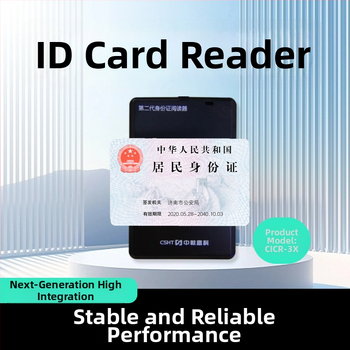 Modul čítača občianskeho preukazu CICR-3X (Model 0503) — USB 2.0, Externá inštalácia, Kovová konštrukcia, Pre bankové a nemocničné pulty