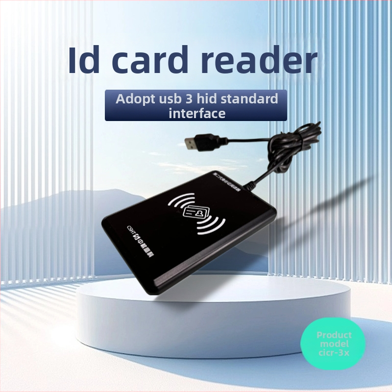 Modul čítača občianskeho preukazu CICR-3X (Model 0503) — USB 2.0, Externá inštalácia, Kovová konštrukcia, Pre bankové a nemocničné pulty