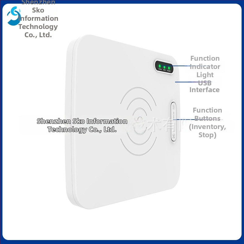 CK-D1L UHF RFID stolný čítač‑pisateľ, vzdialenosť čítania 30, 840–960 MHz