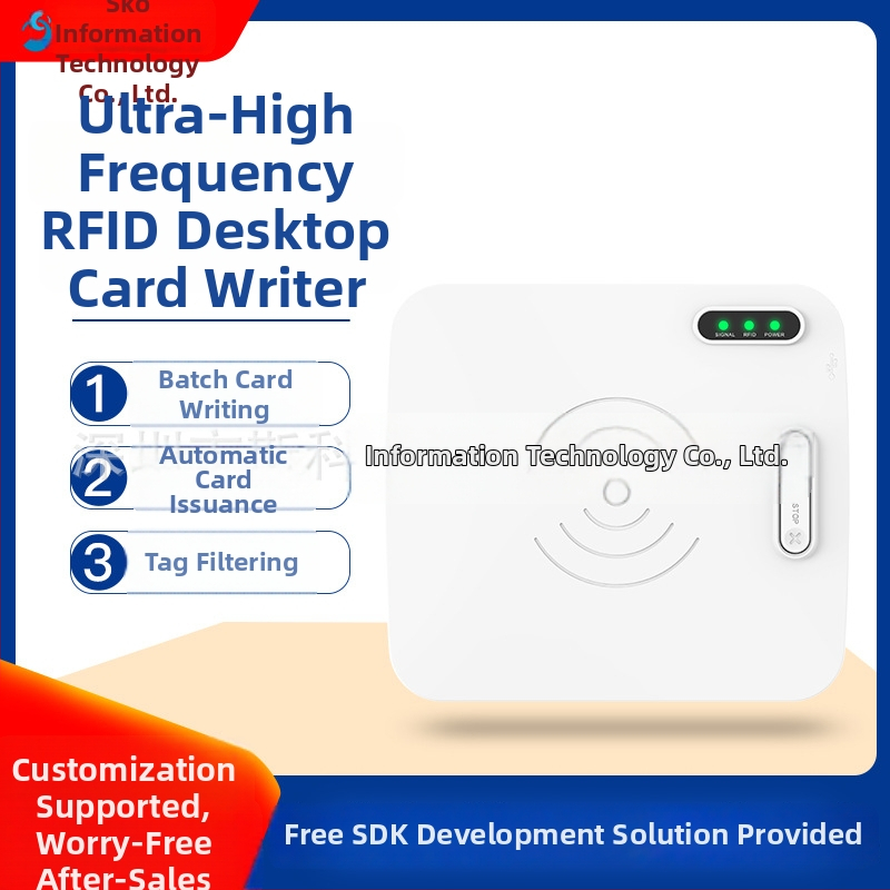 CK-D1L UHF RFID stalinis skaitytuvas-rašytuvas, skaitymo atstumas 30, 840–960 MHz