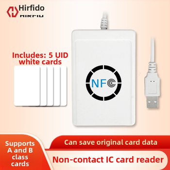 NFC-122U Prieigos kortelių skaitytuvas 13,56 MHz, IC/NTAG suderinamumas, Modelis 122, jutiklio atstumas 1–6 cm, skaitymo laikas 1