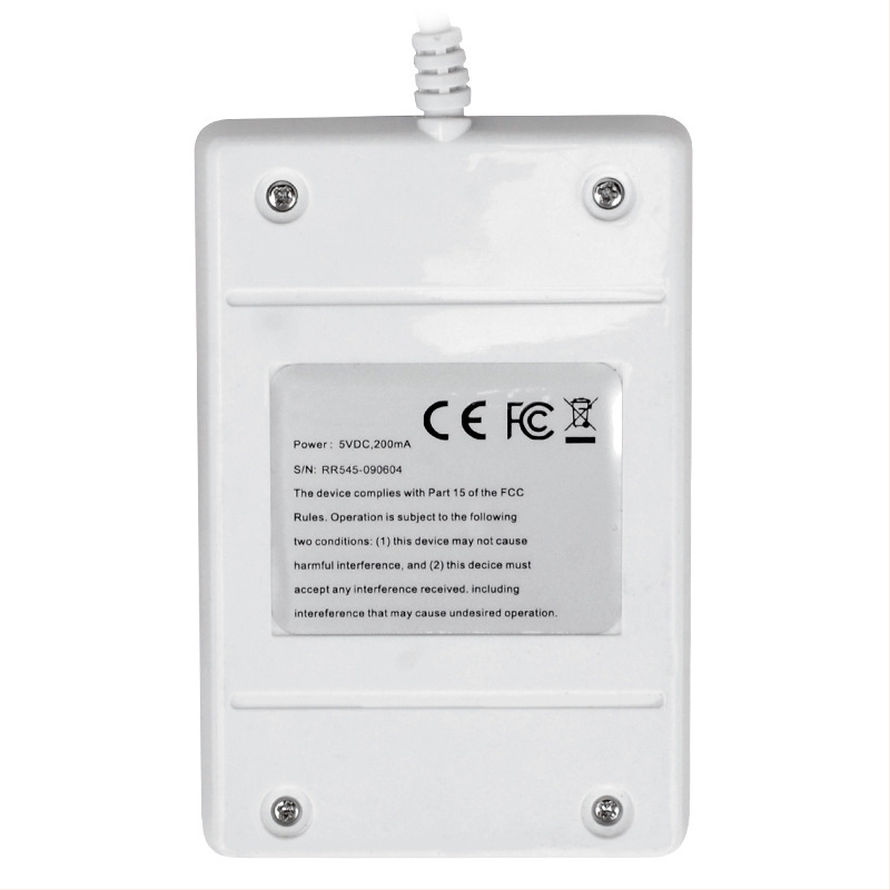 NFC-122U Piekļuves kontroles kartes lasītājs 13,56 MHz, IC/NTAG saderība, Modelis 122, uztveres attālums 1–6 cm, Lasīšanas laiks 1