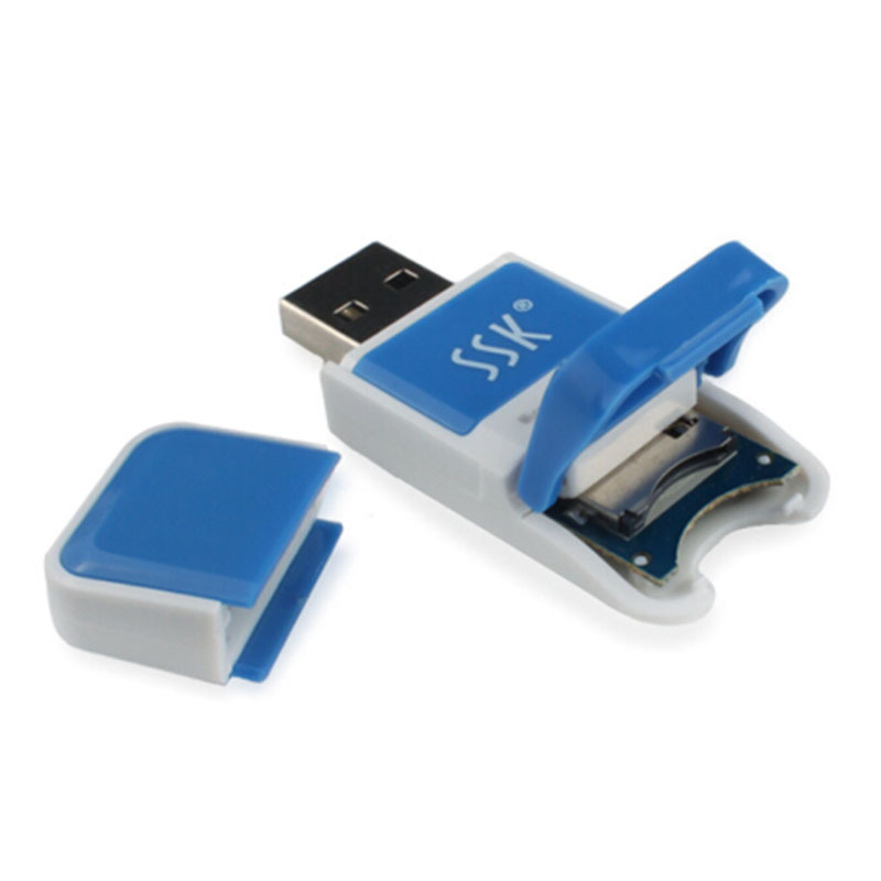 SCRS022 TF Kártyaolvasó USB 2.0, Külső kivitel, TF kártya támogatás