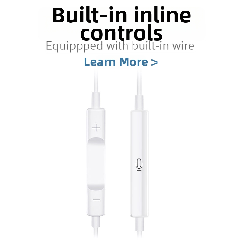 Xu yan in-ear laidinės ausinės su Type-C sąsaja, skirtos iPhone 15/16, originalios, pritaikomos