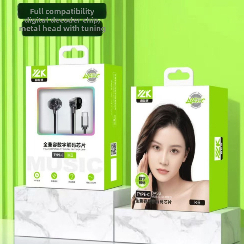 X27 căști cu fir Type-C, cu microfon, carcasă din metal, reglaj audio, compatibile Android