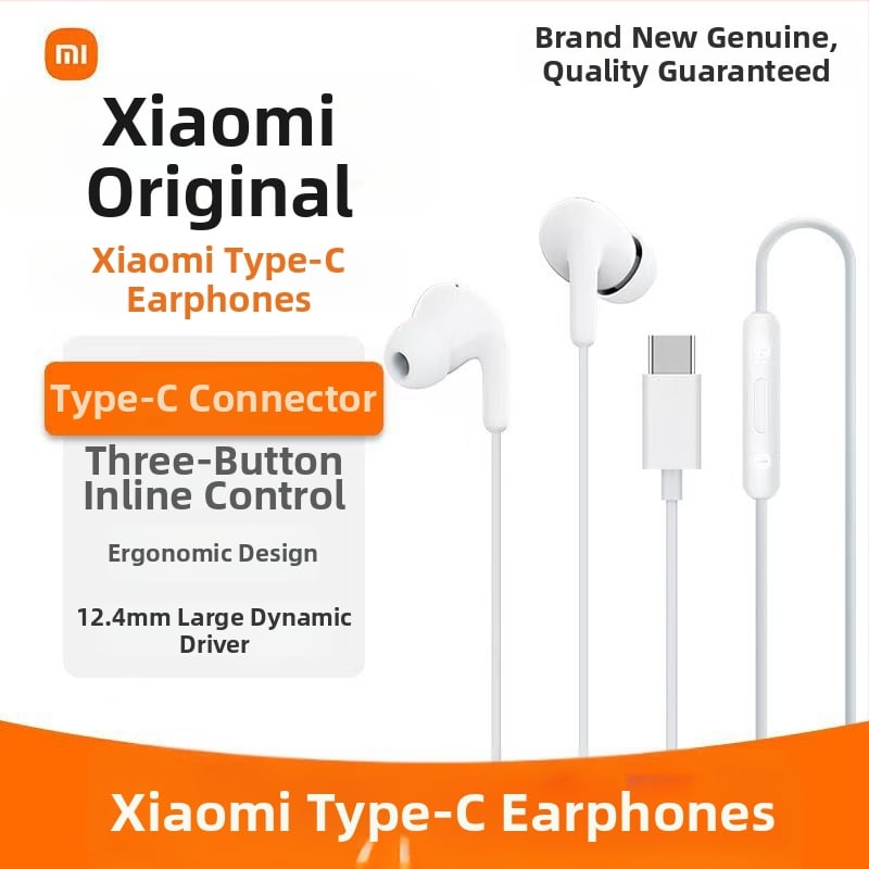 Căști in-ear Xiaomi Type-C cu fir, cu microfon