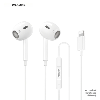 WEKOME in-ear žične slušalice s mikrofonom, 32 Ω, kabel 1,2 m, silikon kabel