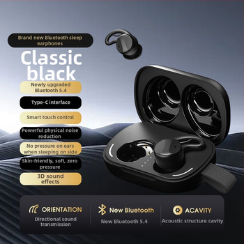 In-ear ασύρματα ακουστικά ύπνου με μείωση θορύβου, Bluetooth 5.4, λειτουργία ύπνου, διάρκεια μπαταρίας 4–8 ωρών