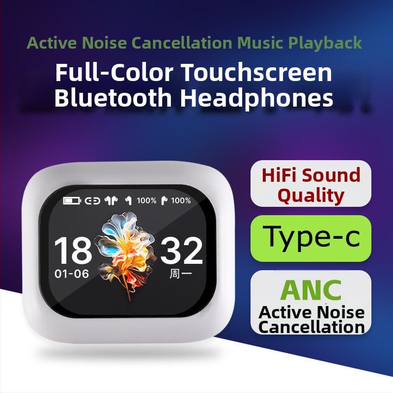 A9Pro Bežične In-Ear Bluetooth Slušalice s ANC ENC, niska latencija, domet 10 m, Bluetooth 5.0, trajanje baterije 4–8 h
