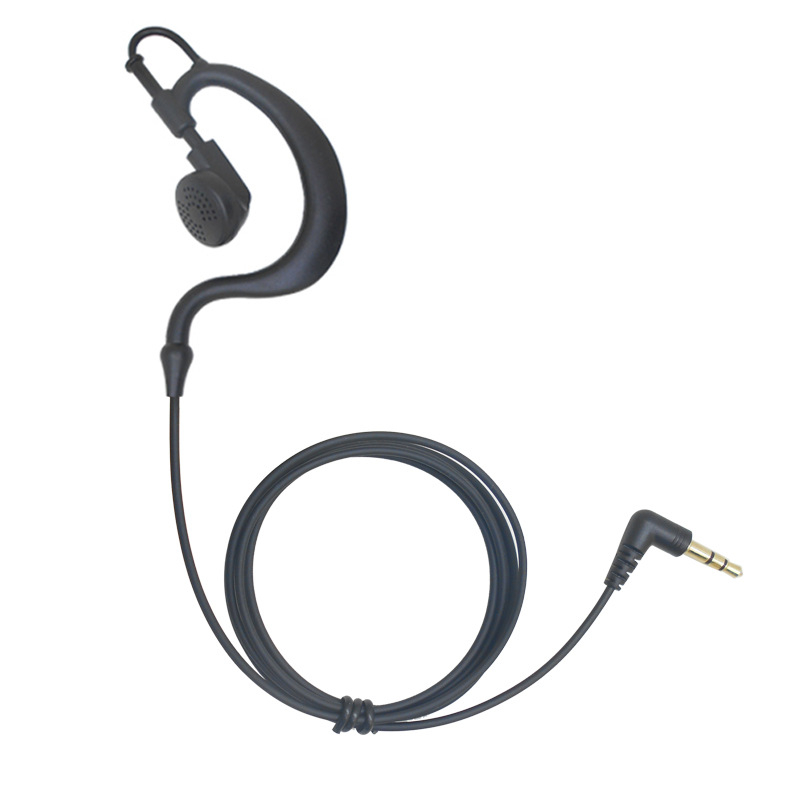 Ακουστικά με θηλιά για το αυτί, ενσύρματα με μικρόφωνο — βύσμα 3,5 mm, εύρος συχνοτήτων 20–20000 Hz, αντίσταση 32 Ω, περιστροφή 360°