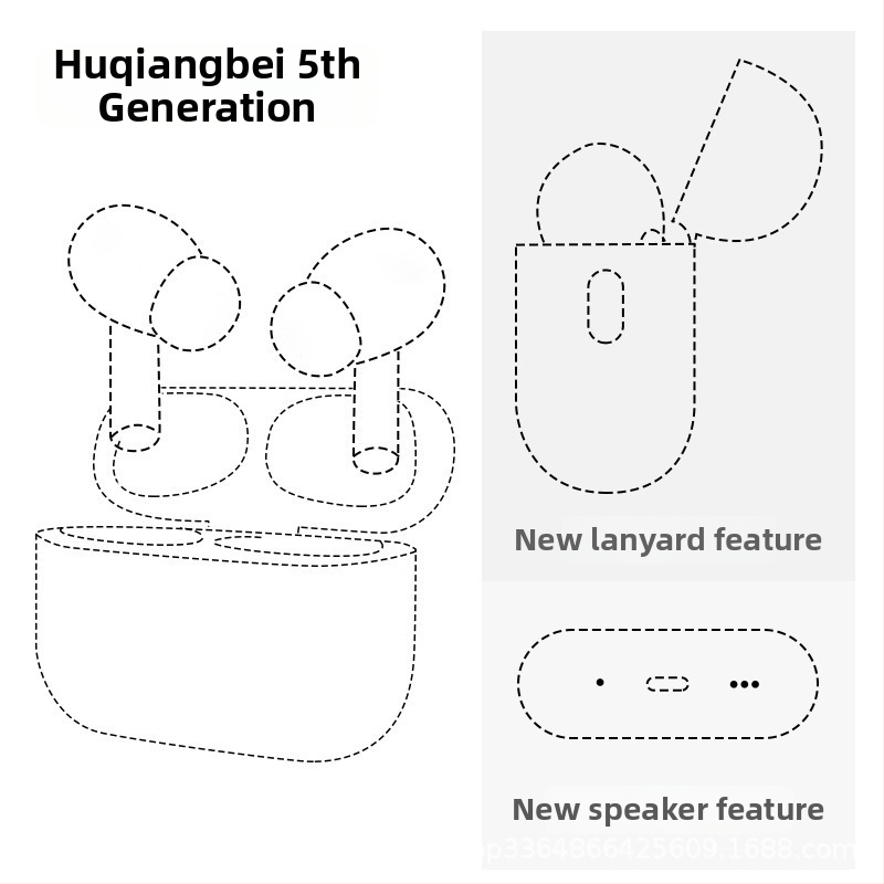 Good connection Bluetooth in-ear slušalice s redukcijom buke, trajanje baterije 4–8 sati, IPX7 vodootpornost, bežično punjenje, Bluetooth 5.4