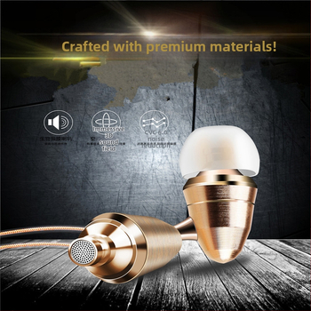 In-ear žične slušalice s mikrofonom, 3,5 mm priključak, frekvencijski raspon 20–20000 Hz
