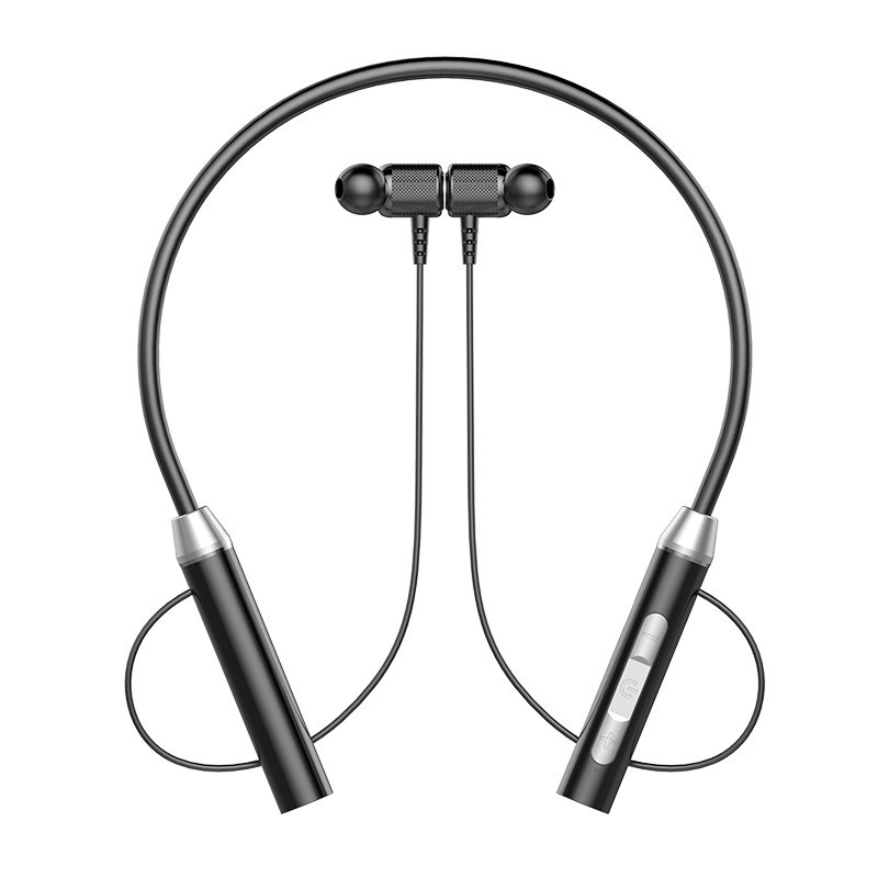 Bežične Bluetooth slušalice za vrat, sportski model, dvostruke slušalice, redukcija buke, BT 5.0, doseg 10 m, više od 8 sati baterije, IPX3