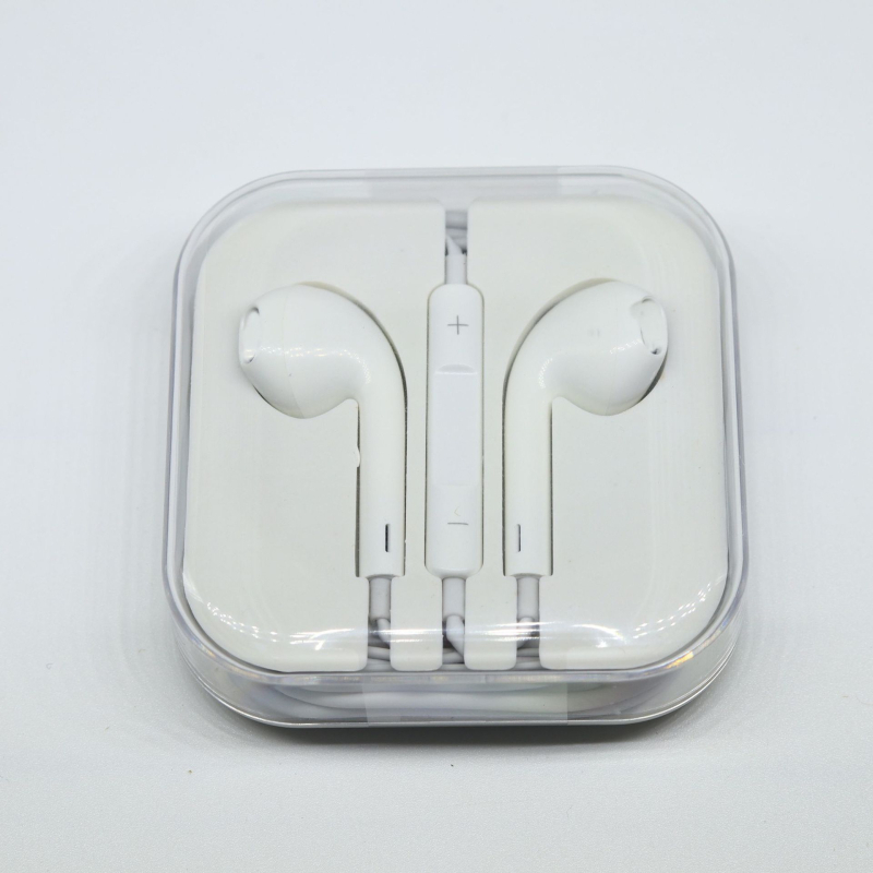 Căști in-ear, cu fir, cu mufa de 3,5 mm, microfon încorporat și telecomandă, compatibile cu iOS