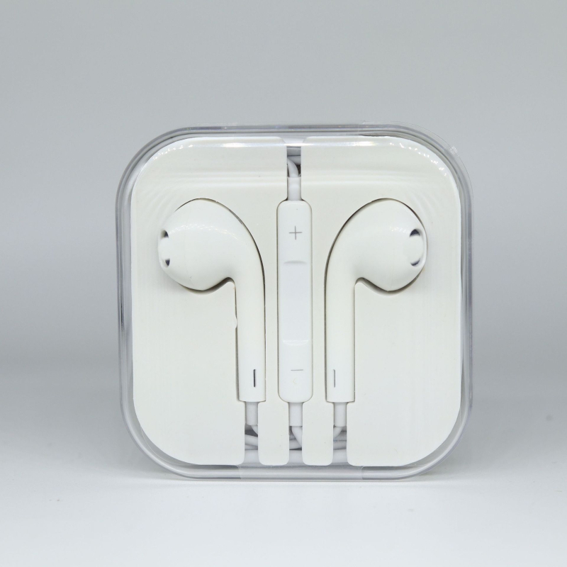 Căști in-ear, cu fir, cu mufa de 3,5 mm, microfon încorporat și telecomandă, compatibile cu iOS