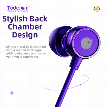 Căști in-ear X40, cu fir, Little Magic Duck, cablu de 120 cm, compatibile Android