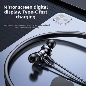 Bluetooth slušalice oko vrata, Bluetooth 5.3, preko 8 sati baterije, IPX4 vodootporne, doseg 10 m, stereo zvuk