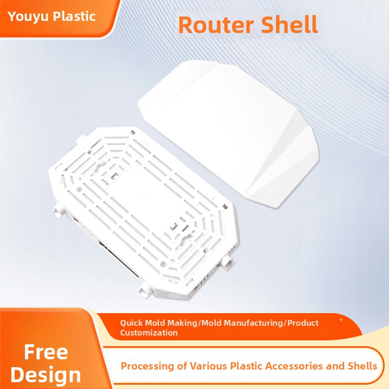 Πλαστικό περίβλημα δρομολογητή, υλικό HIPS, κατασκευή με έγχυση