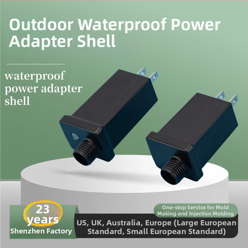 LED adapterio valdiklio maitinimo korpusas Kalėdų žibintams – atsparus vandeniui, PC 94V0 ugniai atsparus plastikinis korpusas su mygtuku