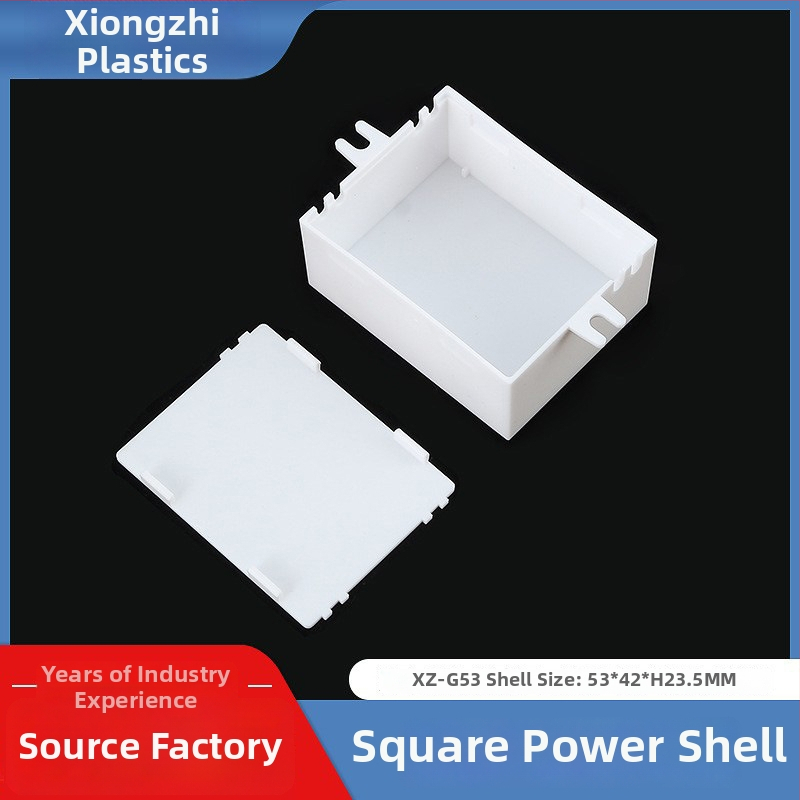 Power Shell квадратна пластмасова водоустойчива кутия за превключвател и контролер за LED трек осветление