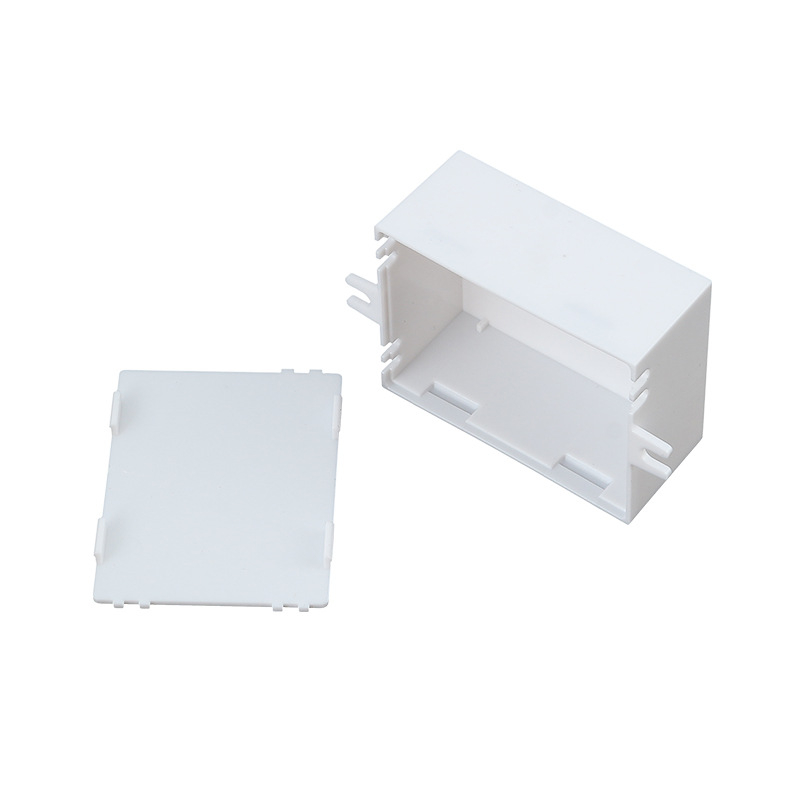 Power Shell квадратна пластмасова водоустойчива кутия за превключвател и контролер за LED трек осветление