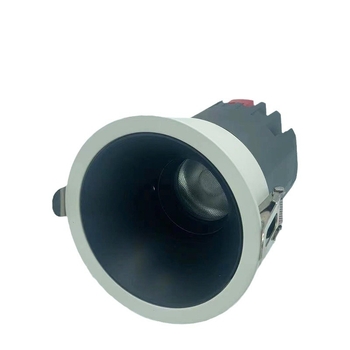 Корпус за тръбен LED прожектор, антиотражаващ downlight, серия C12, алуминиев литейен корпус, прахово боядисана повърхност, без главна лампа