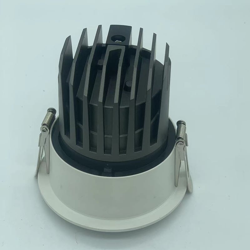 Корпус за тръбен LED прожектор, антиотражаващ downlight, серия C12, алуминиев литейен корпус, прахово боядисана повърхност, без главна лампа