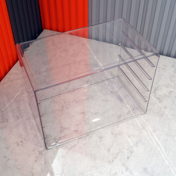 Прозрачна витрина за бижута с 3–5 слоя, PET корпус, кутия за съхранение с голям капацитет