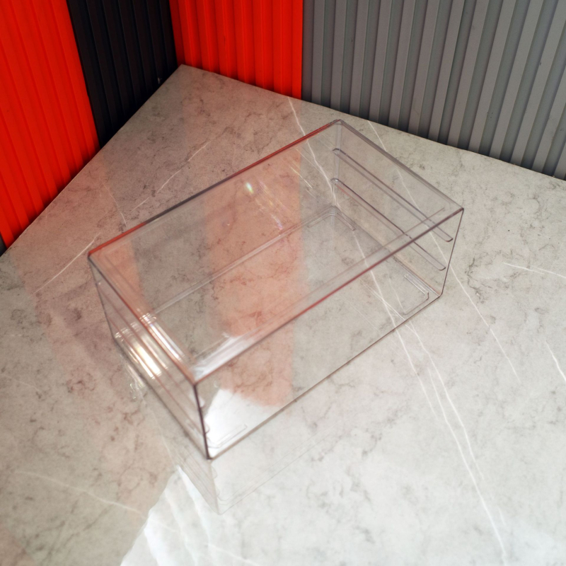 Прозрачна витрина за бижута с 3–5 слоя, PET корпус, кутия за съхранение с голям капацитет