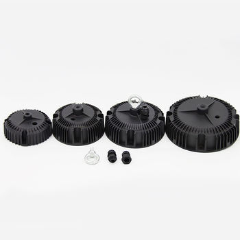 LED kasybos lemputė su UFO aliuminio gaubtu; aliuminio korpusas; šviesos šaltinis: SMD patch; apdorojimo technologija: ekstrusija, formavimas, oksidavimas, pjovimas; pritaikymas pagal užsakymą