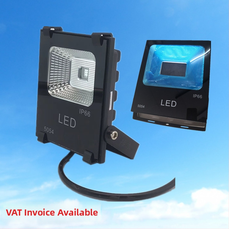 LED šviestuvas lauko naudojimui su integruotu korpusu ir klipu – 10W/20W, liejimo aliuminio korpusas, paviršius purškiamais dažais