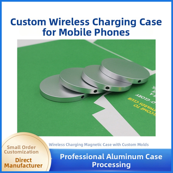 Carcasă de încărcare wireless pentru iPhone, aliaj de aluminiu, model 0025, OEM disponibil