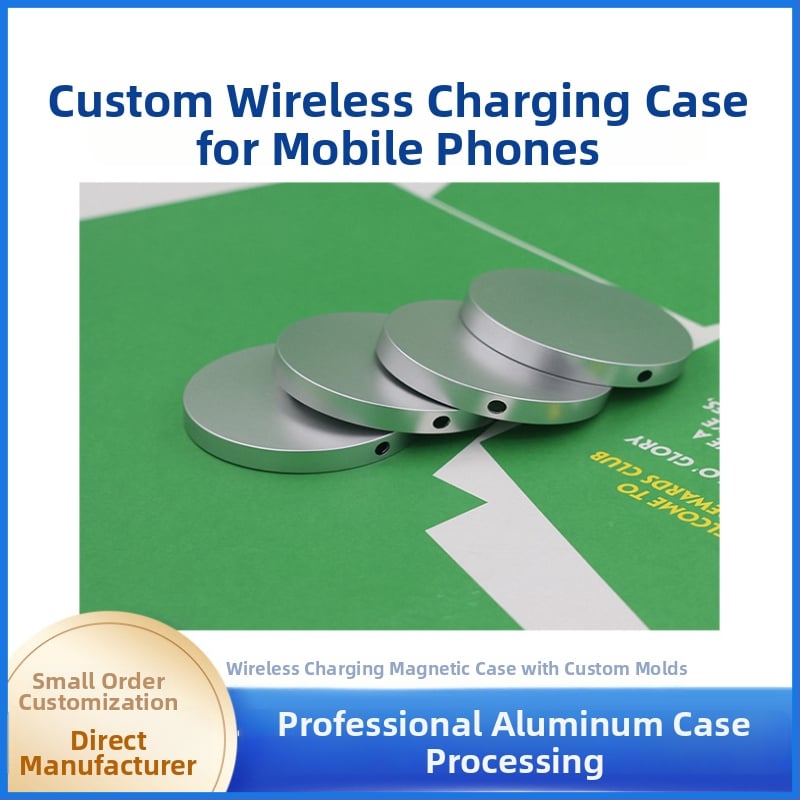 Carcasă de încărcare wireless pentru iPhone, aliaj de aluminiu, model 0025, OEM disponibil