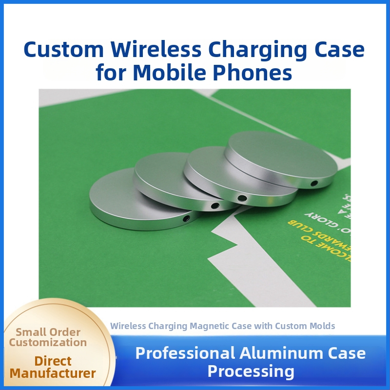 Carcasă de încărcare wireless pentru iPhone, aliaj de aluminiu, model 0025, OEM disponibil