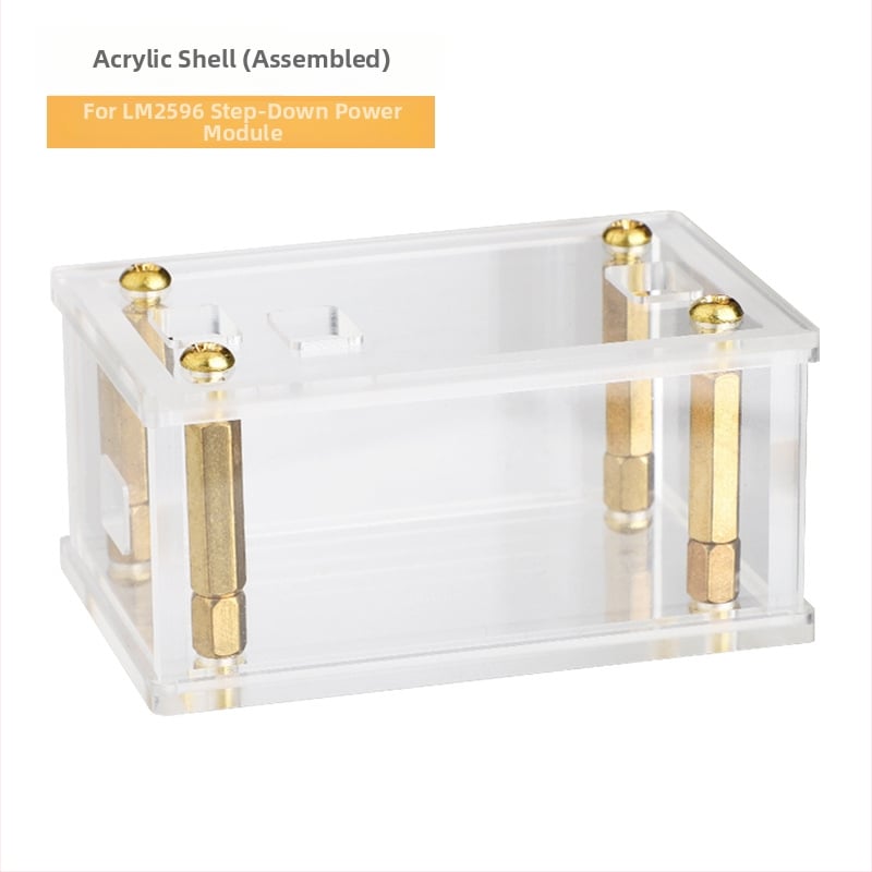 Modul de alimentare LM2596 – carcasă șasiu din acrilic pentru montaj DIY (Brand: LQSC, Model: LM2596 shell, Tip: Carcasă șasiu, Material: Acrilic)