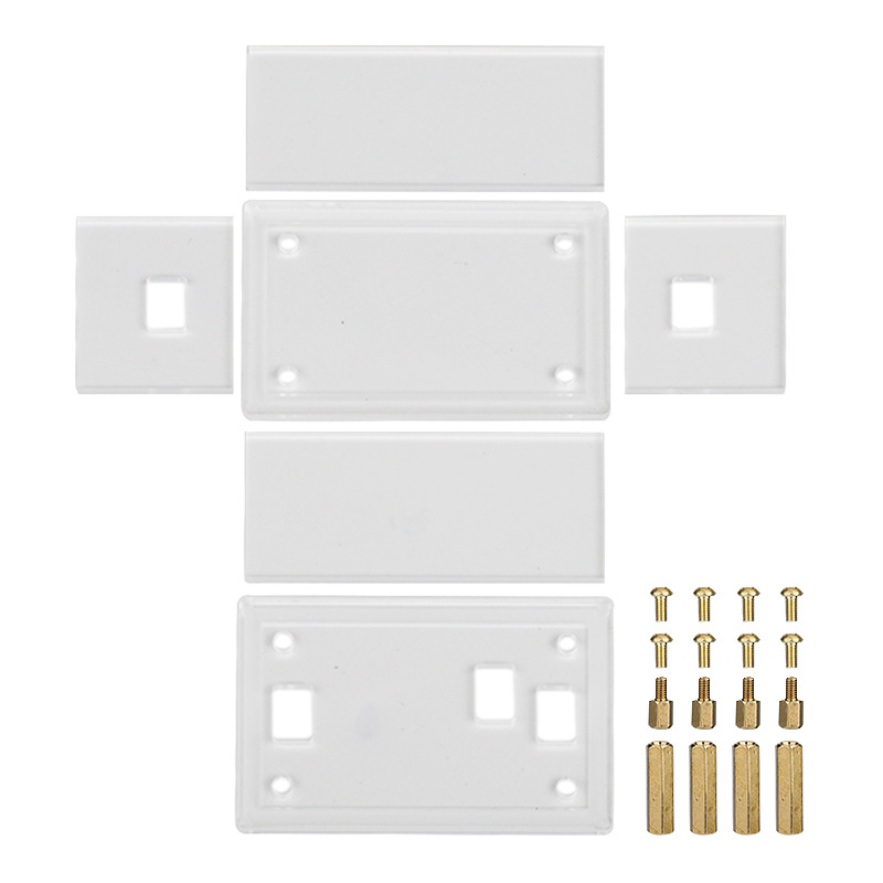 Modul de alimentare LM2596 – carcasă șasiu din acrilic pentru montaj DIY (Brand: LQSC, Model: LM2596 shell, Tip: Carcasă șasiu, Material: Acrilic)
