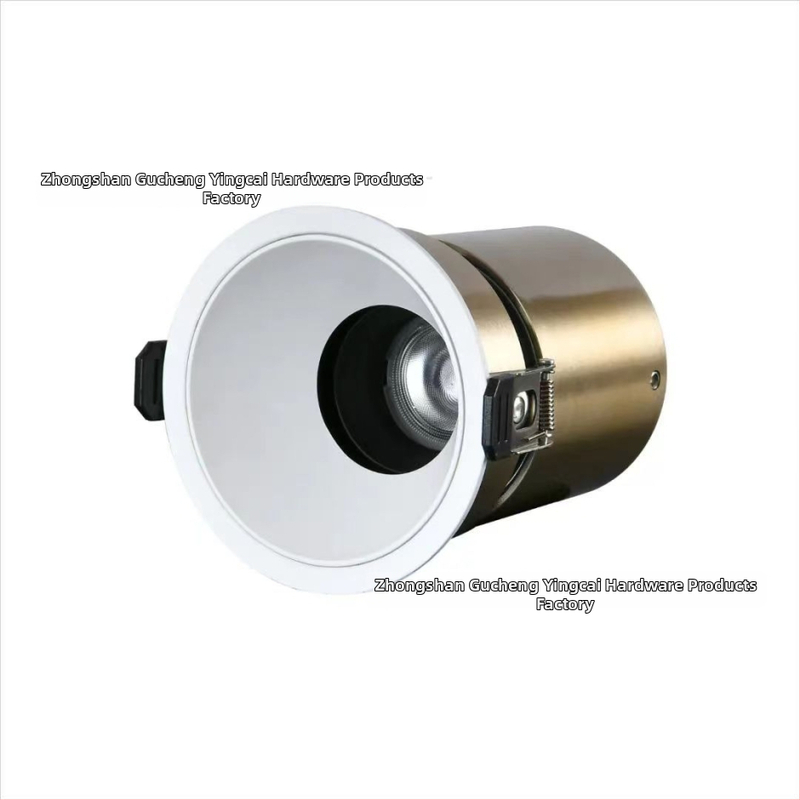 LED downlight su COB, liejimo aliuminio korpusas, model TD16-4.5inch, tinkami prekybos centrams, ligoninėms, viešbučiams ir namų luboms