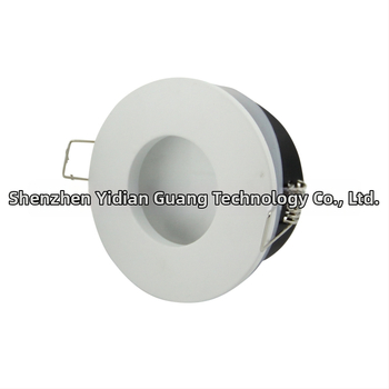 LED Cup laikiklis lubose, IP65 atsparus vandeniui, suderinamas su MR16 ir GU10 lemputėmis, su GU10 jungčių dėžute, korpusas iš cinko lydinio, skylės skersmuo 70 mm