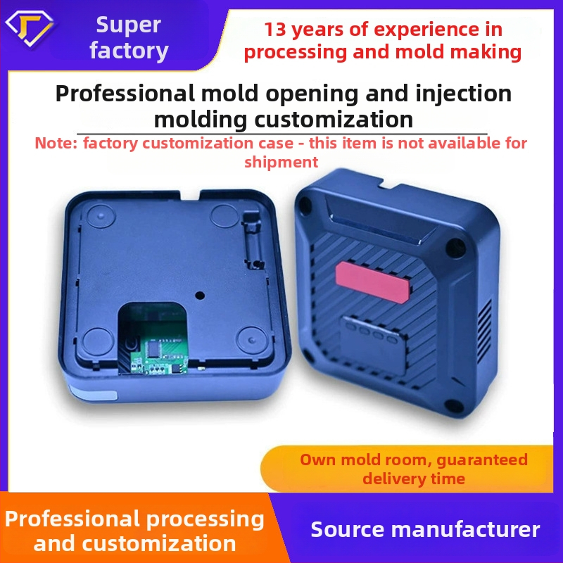 Plastový kryt pre elektrické prístroje, materiály ABS/PC/PP, Model 01, Kód produktu SLX-221, Výrobný proces: vstrekovanie, otvorenie formy, olejovanie, sieťotlač, laserové gravírovanie