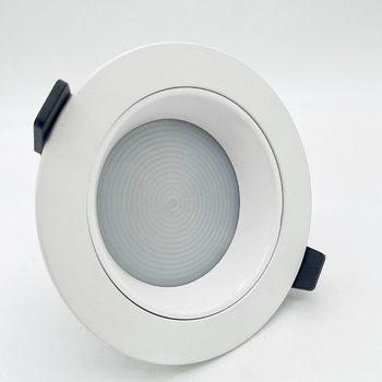 LED įmontuojamas downlight korpusas, liejamas aliuminis, miltelinis padengimas, modelis D7-1, įskaičiuota radiatoriaus, veido žiedas, reflektorius, šviesos šaltinio laikiklis