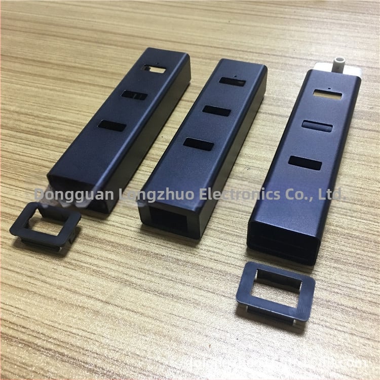 Hub USB cu carcasă din aliaj de aluminiu, 4 porturi — Longzhuo LZ-HDMI HUB, OEM disponibil