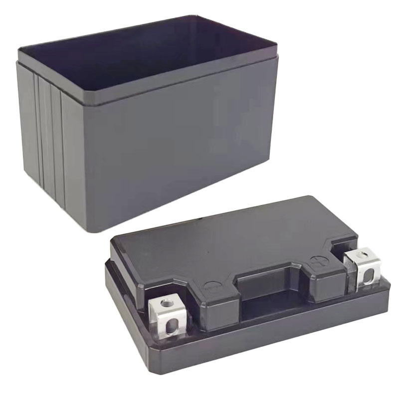 Калъф за литиева батерия за мотоциклет, ABS пластмасов корпус, модел YT4 конкав меден лист, 12V 4Ah