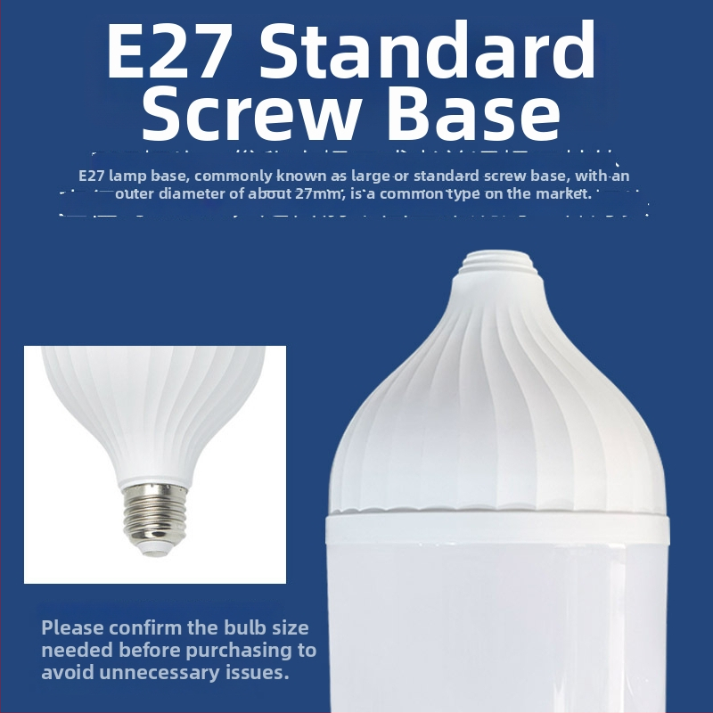 Plastiko dengtas aliuminio T-bubble korpusas LED lempai, PP korpusas, blizgios paviršius, tinka žemai įtampai, aukštam slėgiui ir avarinio įkrovimo naudojimui. Prekė: Zhongshan bilai