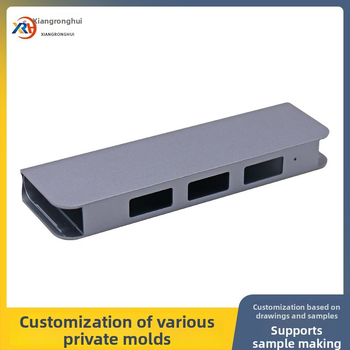 Carcasă HUB docking station din aliaj de aluminiu – hub cu trei porturi Type-C/USB, OEM disponibil