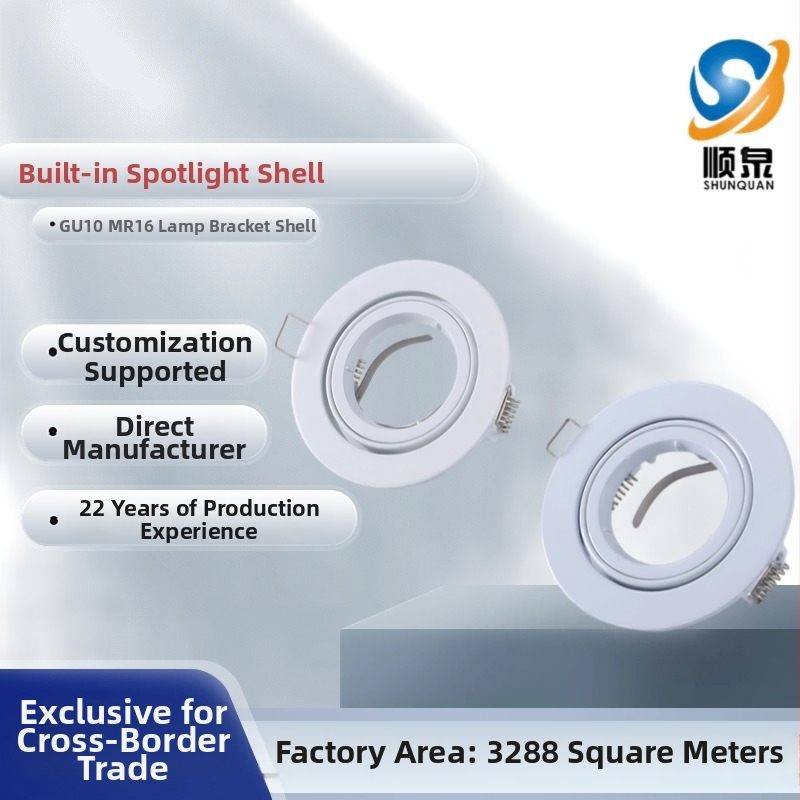 LED lubos dangtelis MR16/GU10, aliuminio lydinio lempos gaubtas, modelis 008, tinkamas viešbučiams, namų interjerams ir prekybos centrams