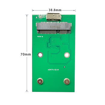Kućište SSD mSATA za USB 3.0 s JMS578 mostom, OEM, uključuje adapter ploču