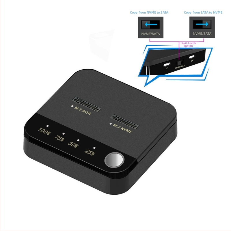 M.2 SATA/NVMe Μονάδα Κλωνοποίησης - Έως 2 TB, 10 Gbps, ABS, OEM